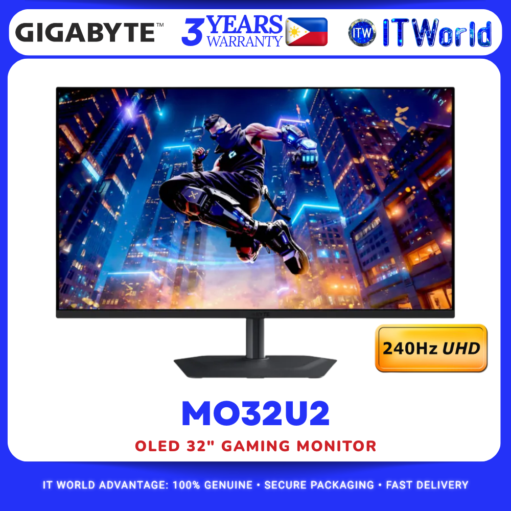 Gigabyte MO32U2 32" 4K 3840x2160 UHD QD-OLED 240Hz 0.03ms Gaming Monitor itw