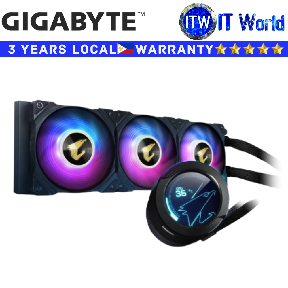 Gigabyte CPU Cooler Fan Aorus Waterforce X 360 AIO Liquid Cooler (GP-AORUS-WATERFORCE-X-360) | itw