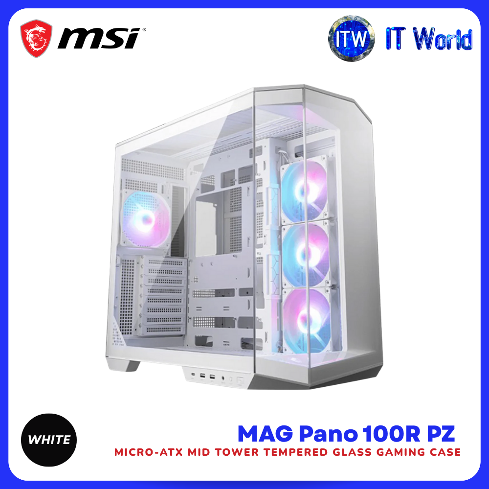 MSI MAG Pano 100R PZ ATX Mid-Tower Tempered Glass