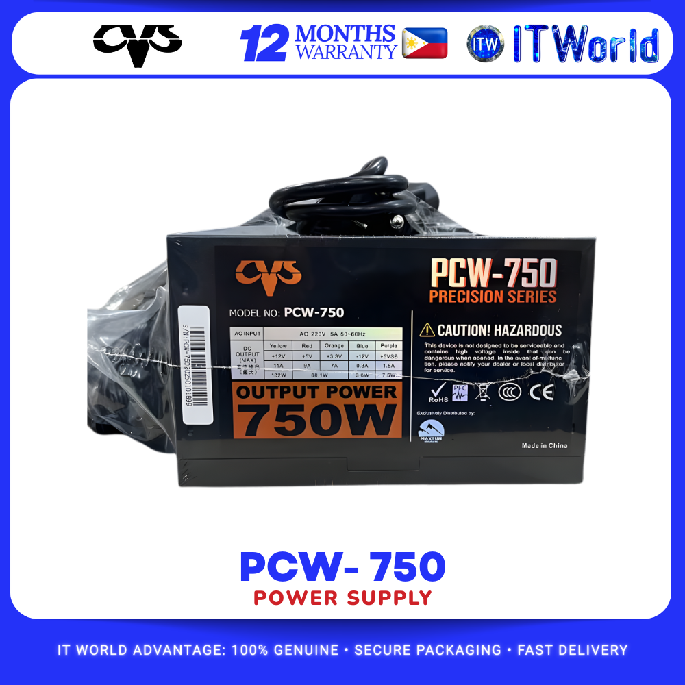 CVS PCW 750 Precision Series Power Supply 750W itw