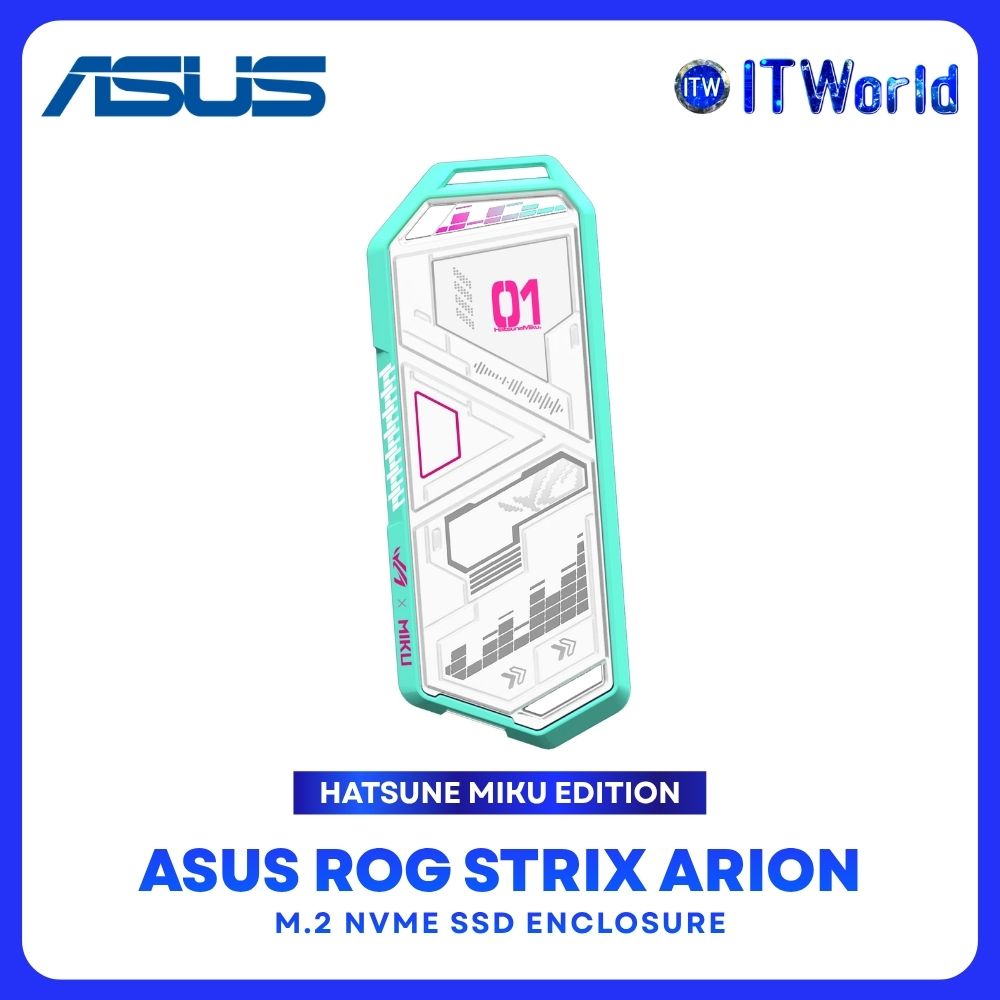 ASUS ROG Strix Arion Hatsune Miku SSD Enclosure - USB-C / 10Gbps / M.2 NVMe 90DD02H1-M00010