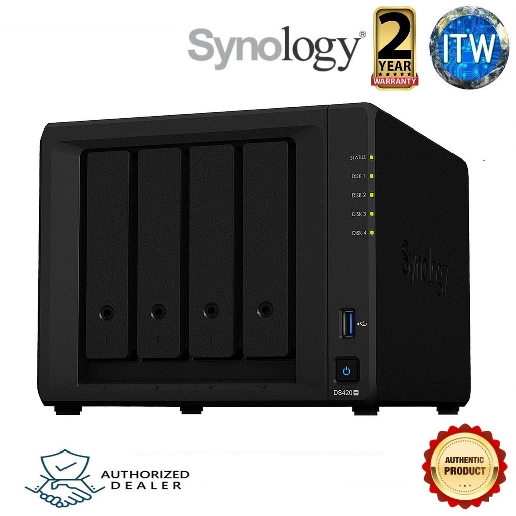 Synology DiskStation DS420+ 4-Bay Diskless NAS Enclosure
