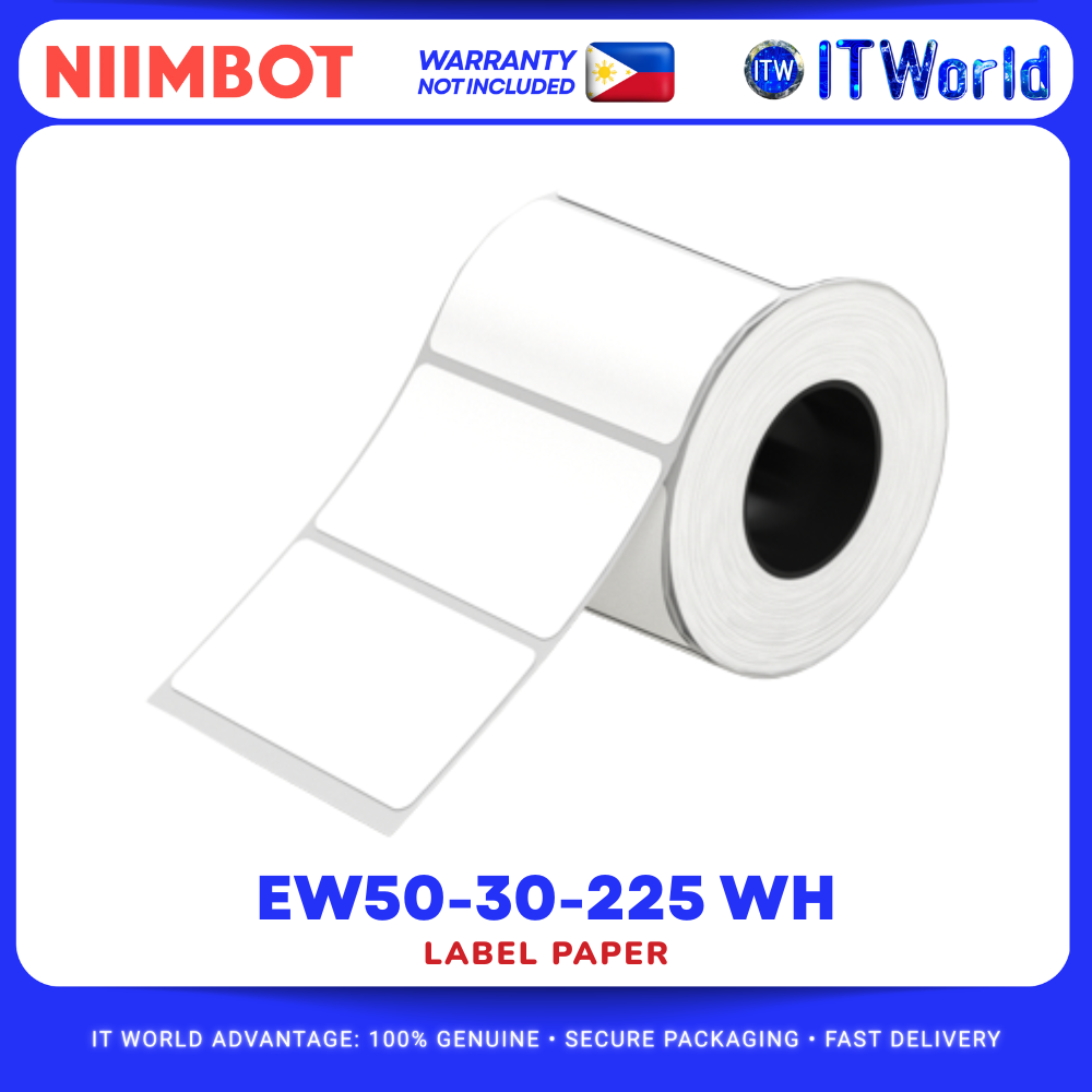 NIIMBOT LABEL PAPER 50X30 MM 225 WHITE LABEL FOR M2 itw