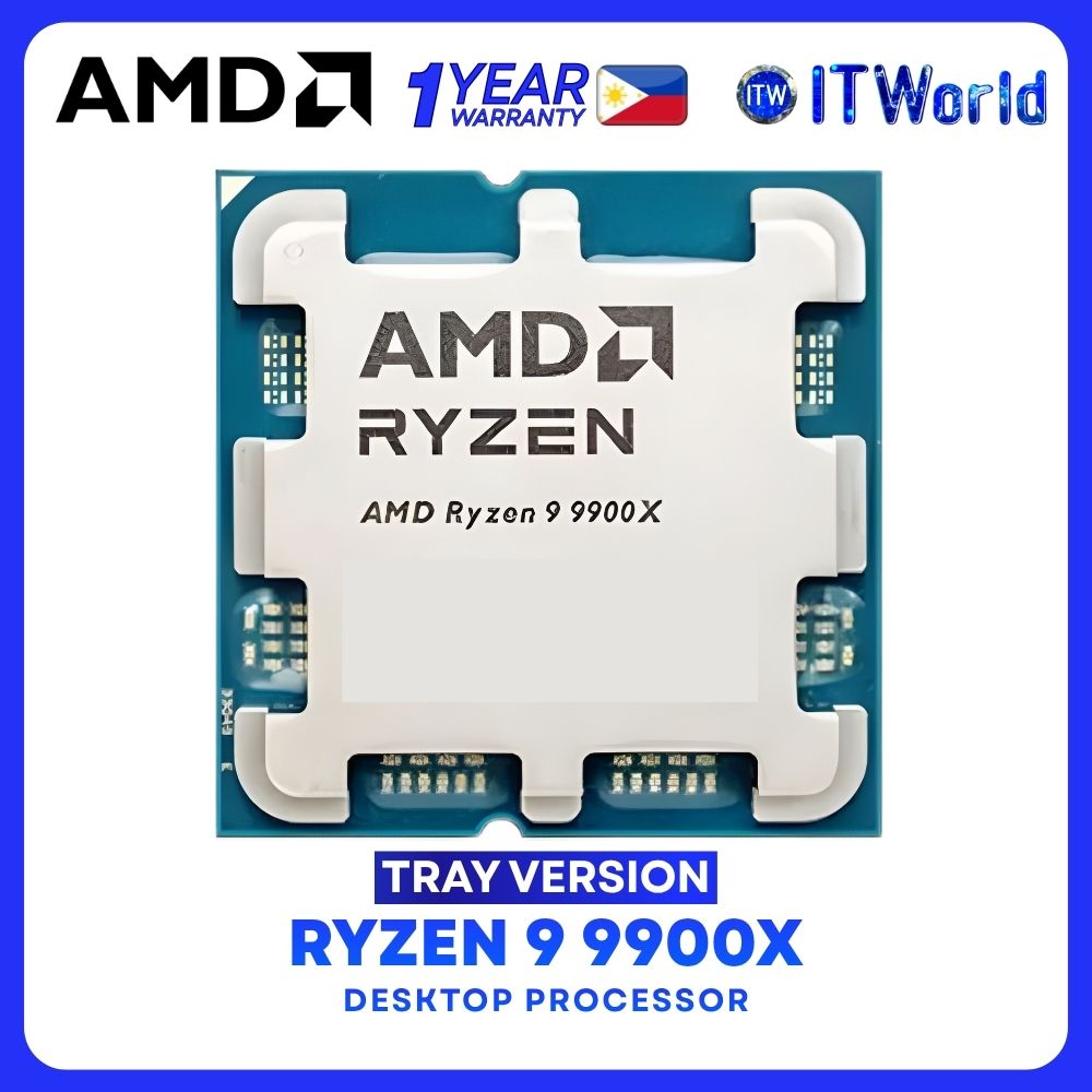 AMD Ryzen 9 9900X 12Cores 24Threads Desktop Processor without Cooler - Tray Type