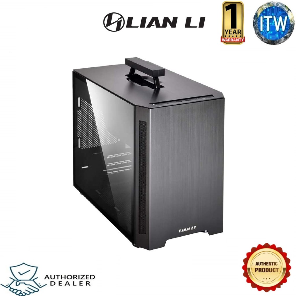 LIAN LI TU150 Aluminum Tempered Glass Portable mITX PC Case