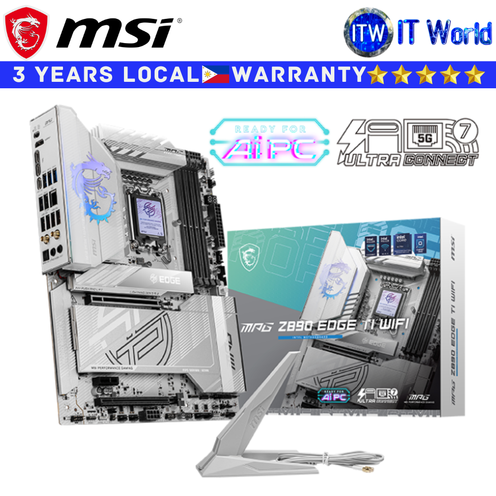 MSI Motherboard MPG Z890 Edge Ti Wifi ATX LGA1851 DDR5 | itw