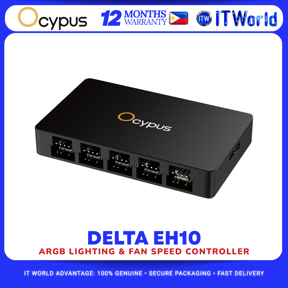 Ocypus Delta EH10 – ARGB Fan & Lighting Controller Desktop itw