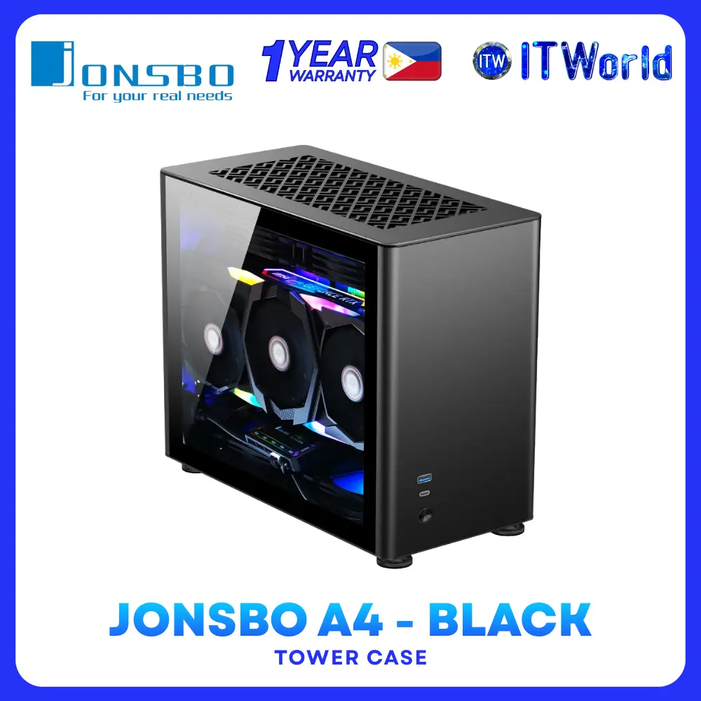 Jonsbo A4 Case Series - Compact ITX PC Case - Aluminum Alloy & TG Panel