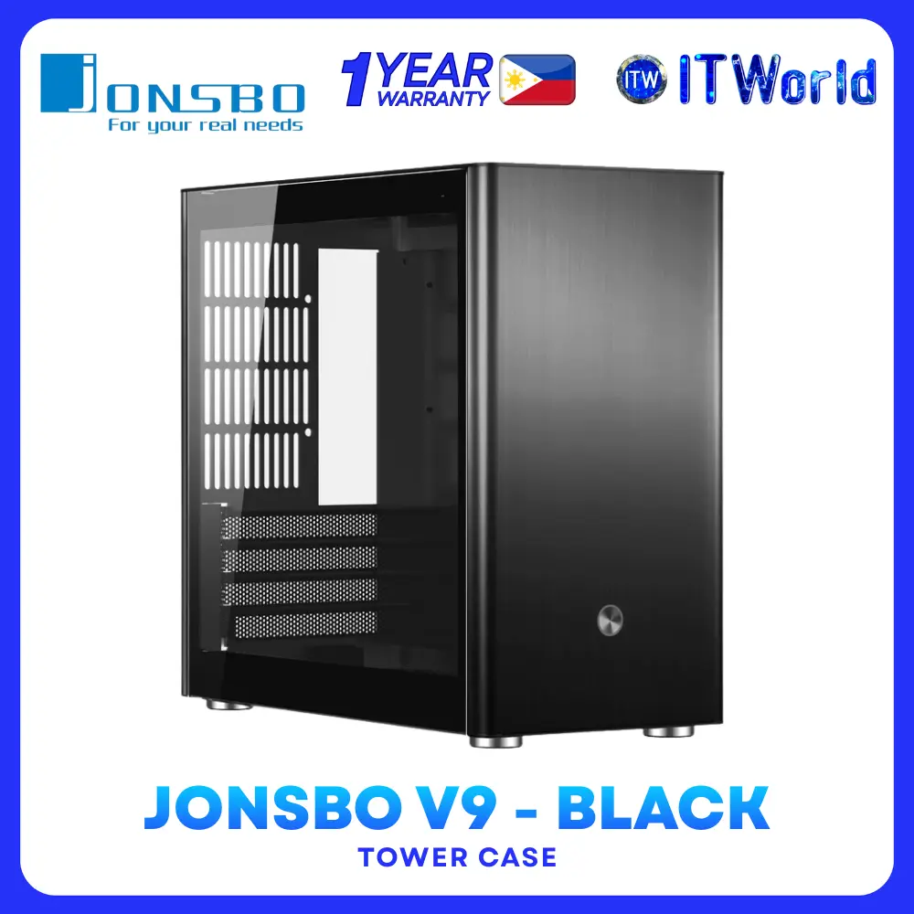Jonsbo V9 - ITX / M-ATX Aluminum PC Case – Compact Airflow Chassis