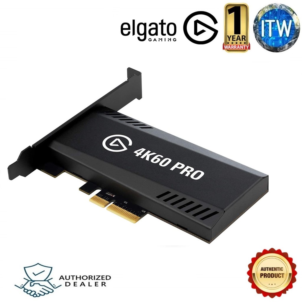 Elgato Game Capture 4K60 Pro MK.2 - 4K60 HDR10 Capture and Passthrough, PCIe Capture Card,Superior Low Latency Technology