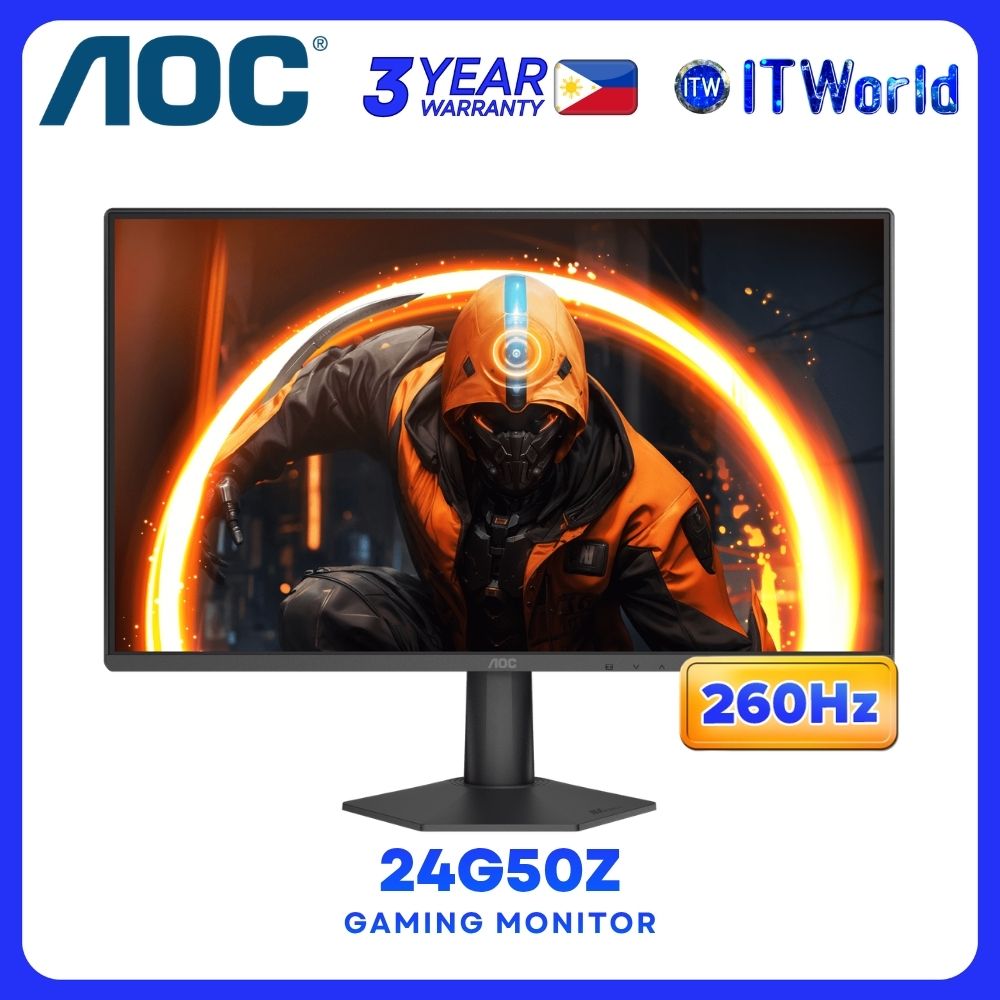 AOC 24G50Z - 23.8" 1920x1080 FHD / 260Hz / Fast IPS / 1ms GTG, 0.3ms MPRT / Gaming Monitor
