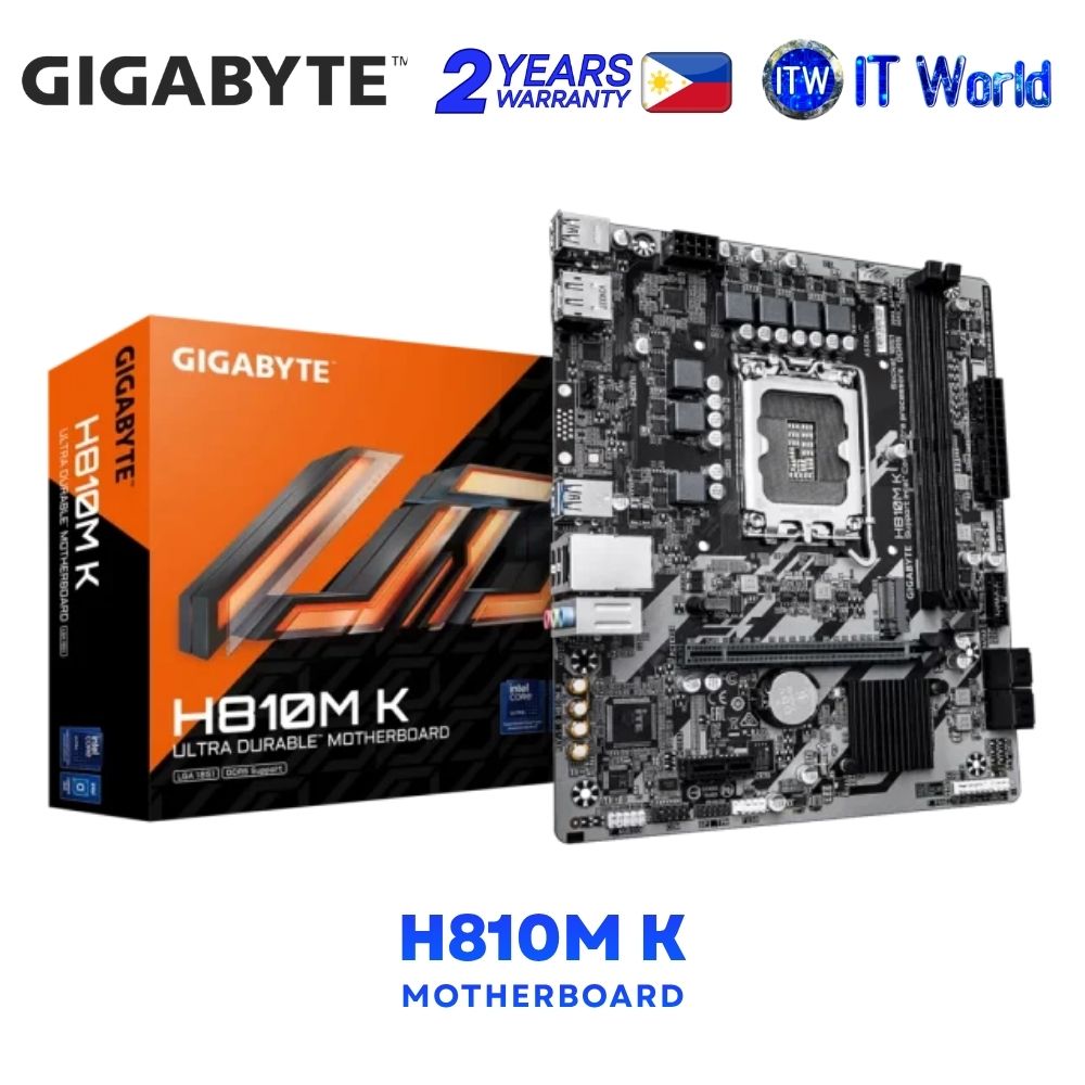 Gigabyte H810M K micro-ATX LGA1851 DDR5 Intel H810 Express Chipset Motherboard GA-H810M-K