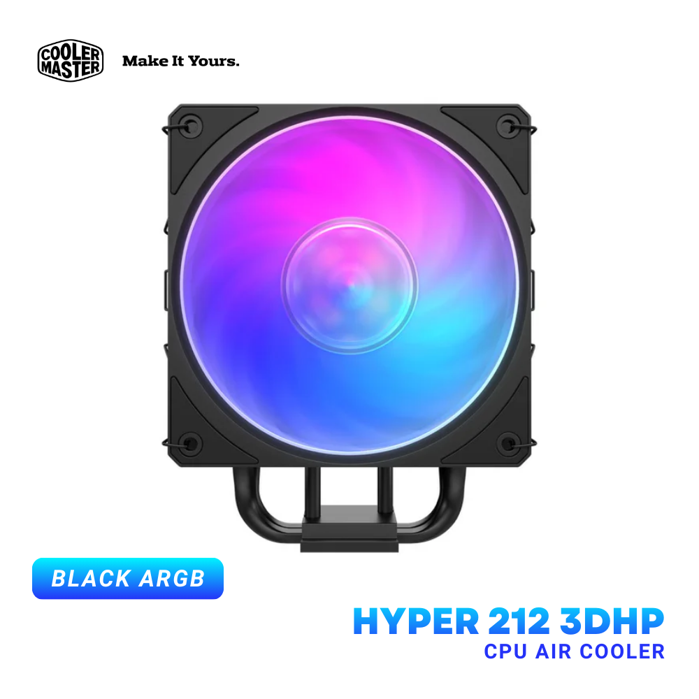 Cooler Master Hyper 212 3DHP Black and Black ARGB CPU Air Cooler for Intel & AMD Desktop itw