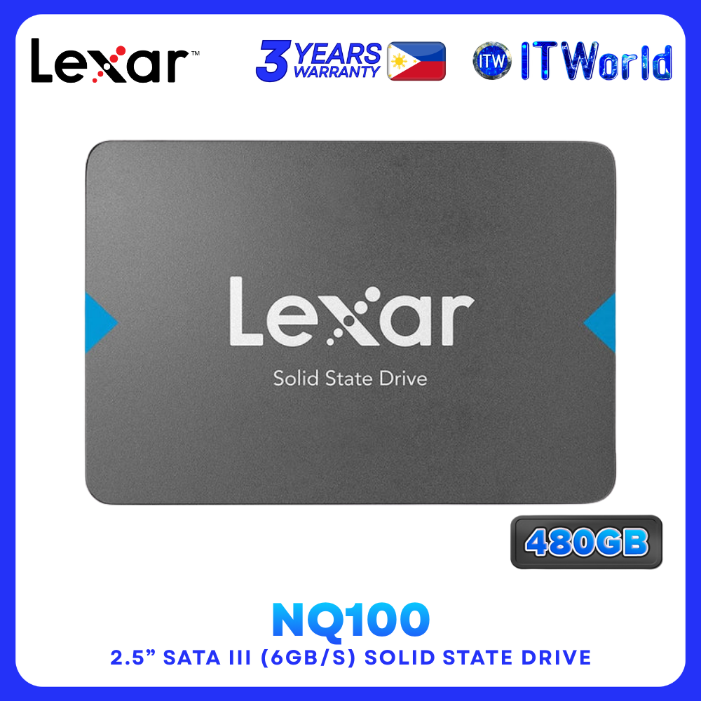 Lexar NQ100 480GB SATA III 550MB/s Read Internal SSD for Laptop/Desktop PC