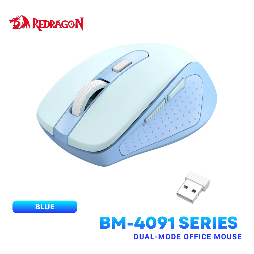 Redragon – BM-4091 Series Pro Dual-Mode Wireless Office Mouse for Laptop & Desktop itw