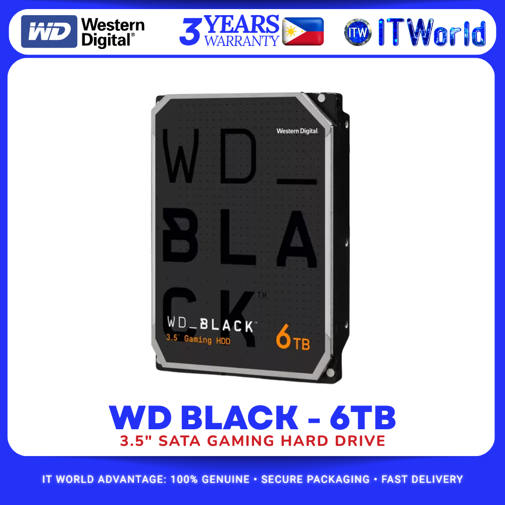 Western Digital WD Black Series – WD6004FZBX / WD8002FZWX – Gaming HDD 3.5" SATA