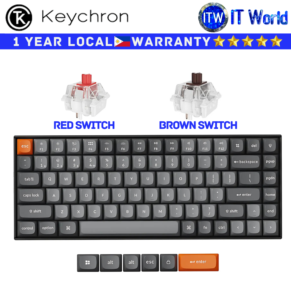 Keychron Wireless Keyboard K2 Max QMX White Backlight (Super Red | Super Brown Switch) | itw