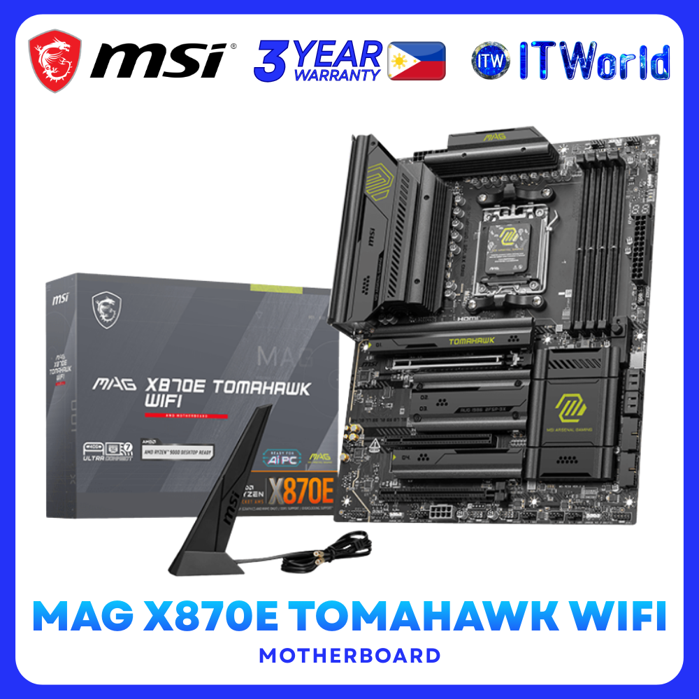 MSI MAG X870E TOMAHAWK WIFI – DDR5 AM5 Motherboard for Desktop PC itw