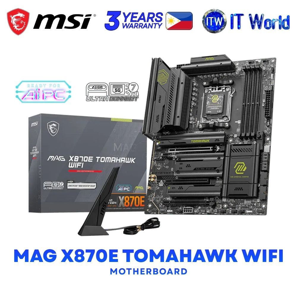 MSI MAG X870E Tomahawk Wifi ATX AM5 DDR5 AMD X870E Chipset Motherboard