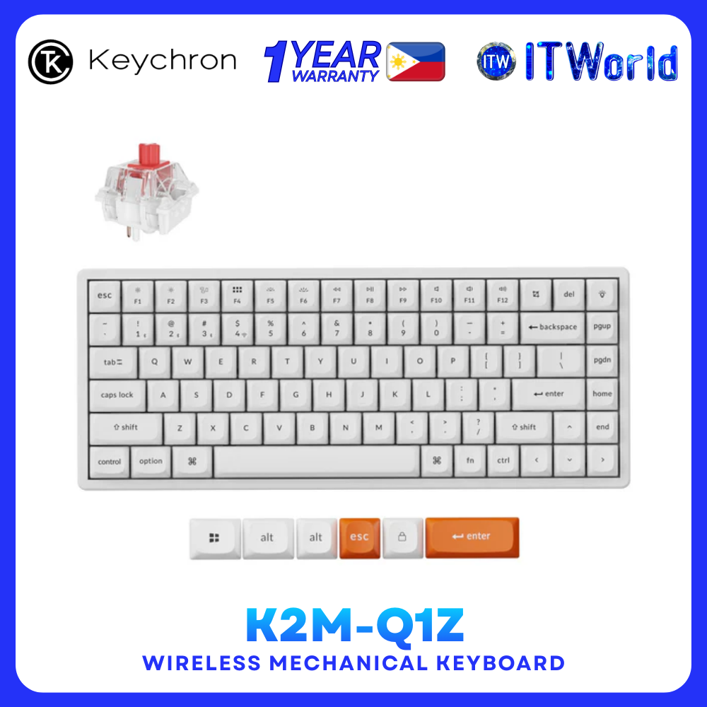 Keychron K2 Max – 84 Keys 75% Wireless Mechanical Keyboard for Desktop & Laptop itw