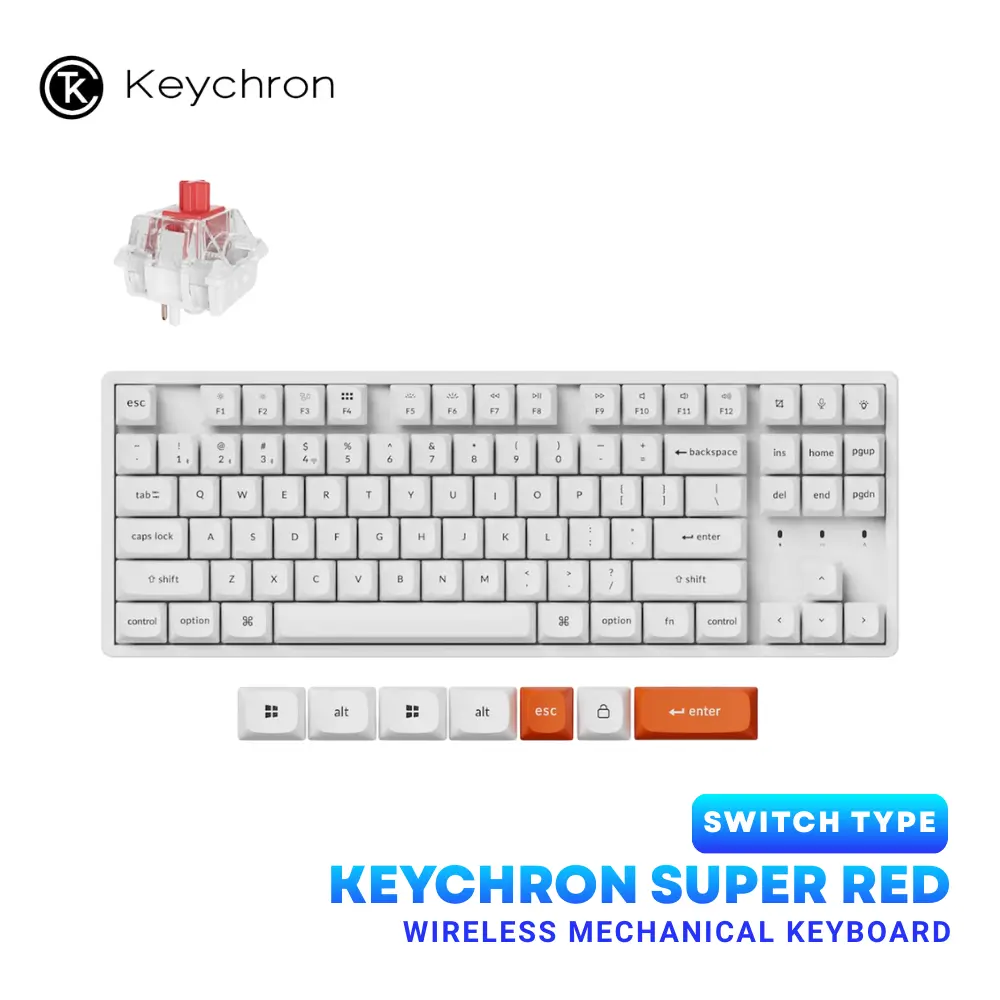 Keychron K8 Max QMK Series Wireless Mechanical Keyboard for Desktop & Laptop