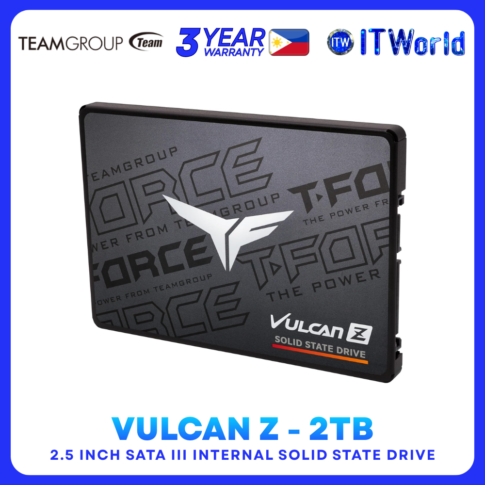TeamGroup T-Force Vulcan Z – 2TB SATA III 2.5” Internal SSD for Laptop / Desktop T253TZ002T0C101 itw