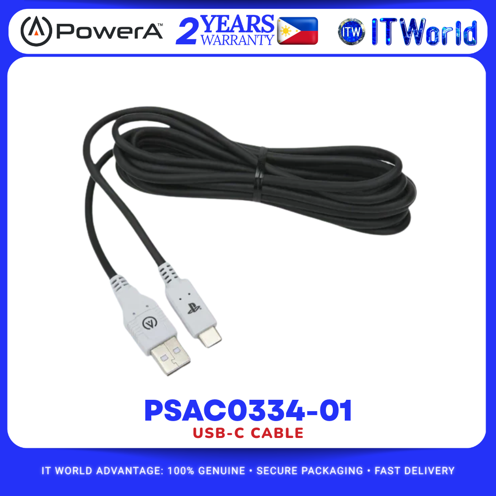 PowerA PSAC0334 01 USB-C to USB Charging Cable for PlayStation 5 Controller itw