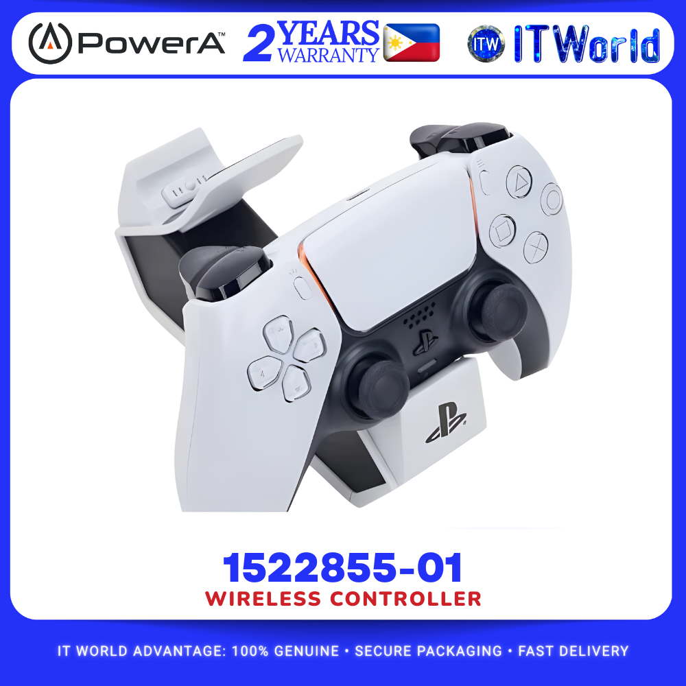 PowerA 1522855 01 Twin Charger Station for Dual Sense Wireless Controllers itw