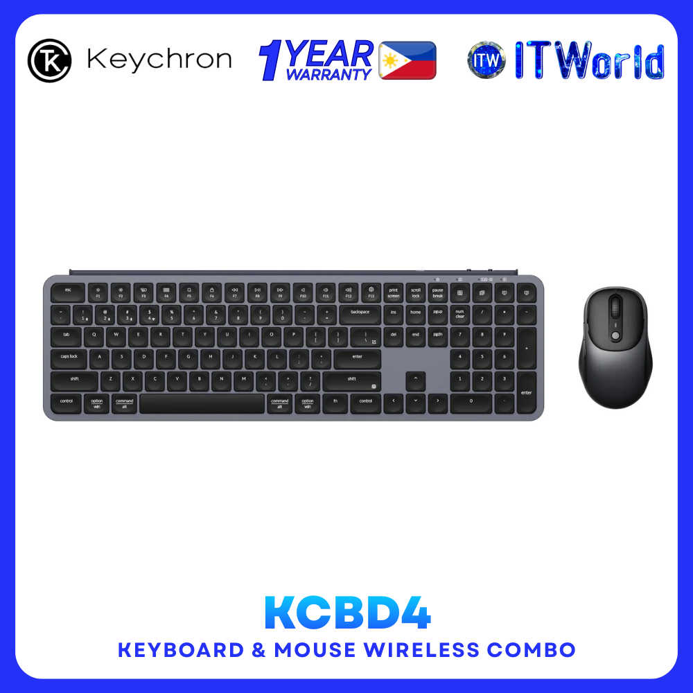 Keychron - B6 Pro & BM24 Wireless Keyboard & Mouse Combo for Desktop and Laptop