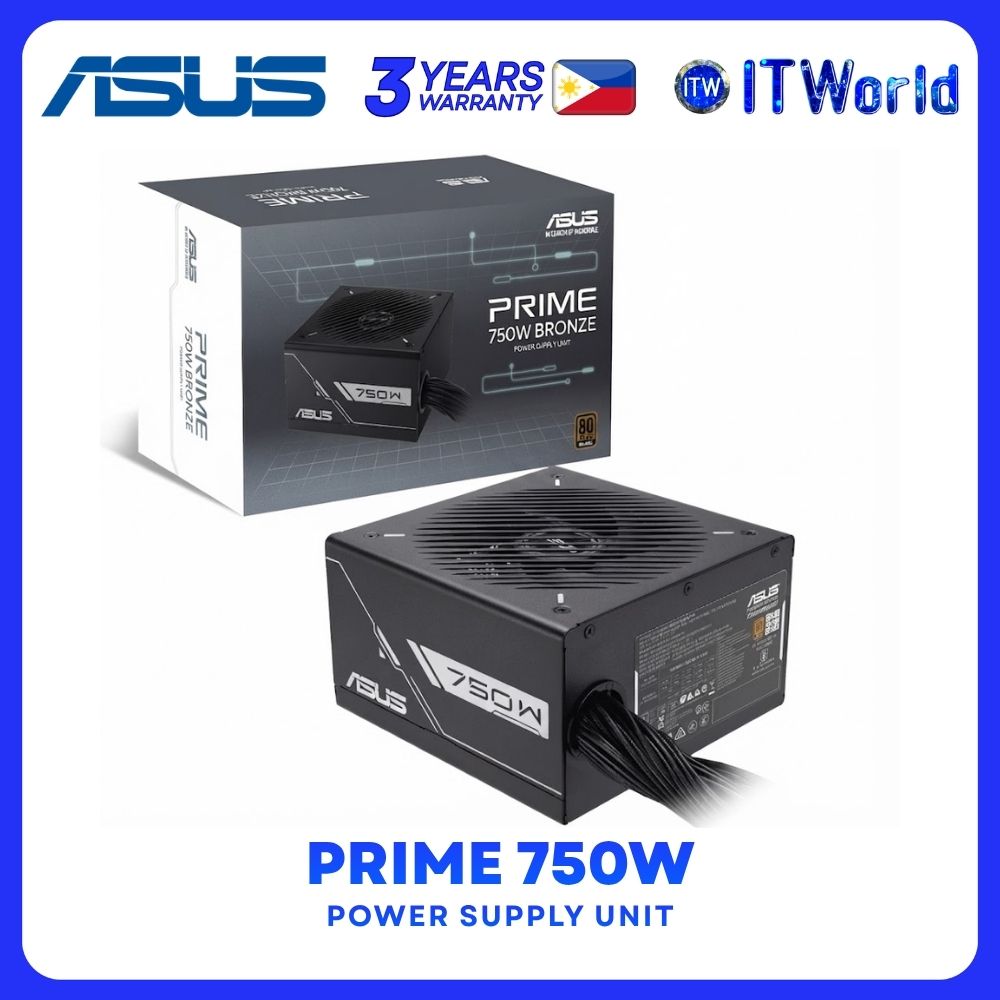 ASUS Prime 750W Bronze 80 Plus Bronze Active PFC Dual Ball Fan Bearing Power Supply Unit PSU
