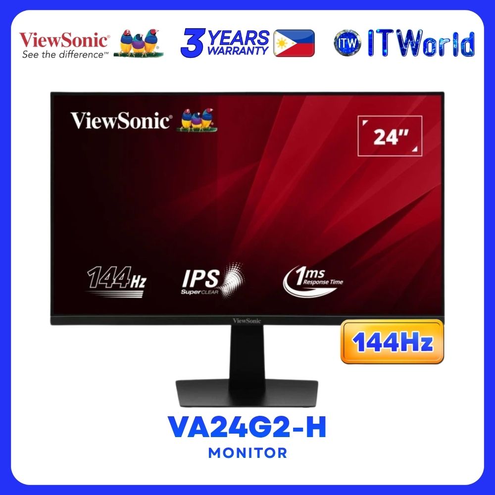Viewsonic VA24G2-H 24" 1920x1080 FHD / 144Hz / IPS Panel / 1ms MPRT / Flicker-free Monitor
