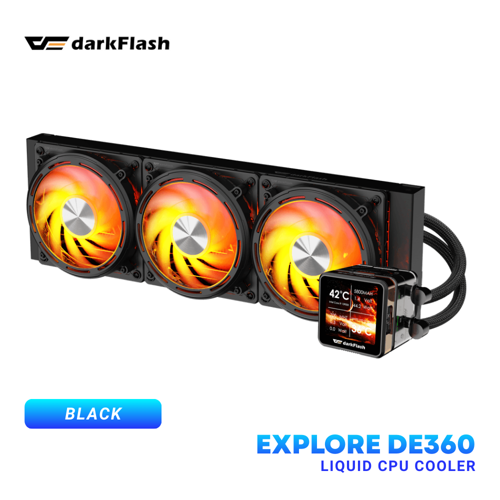 EXPLORE DE360 360mm Liquid CPU Cooler ARGB for Intel & AMD Desktop itw