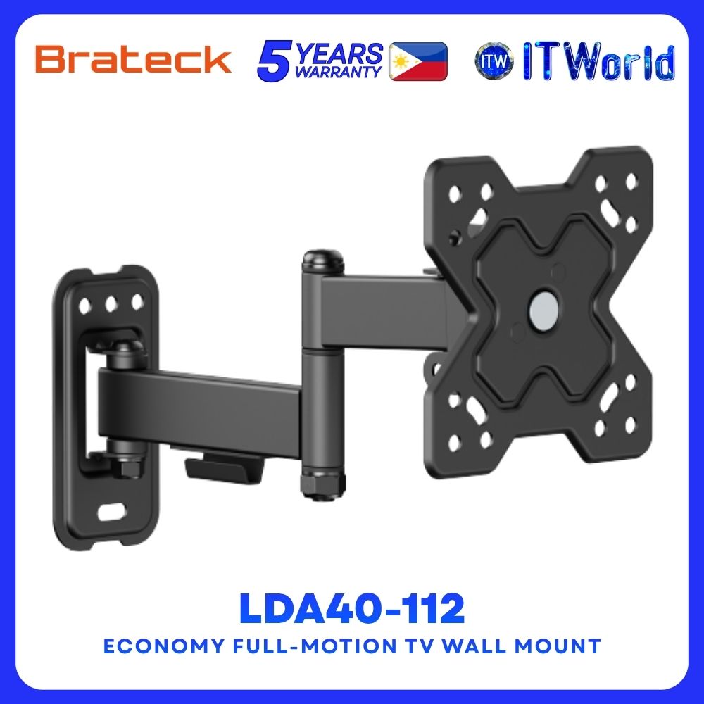 Brateck LDA40-112 Economy Full-Motion TV Wall Mount Fits Most 13"-32" Flat Panel TVs