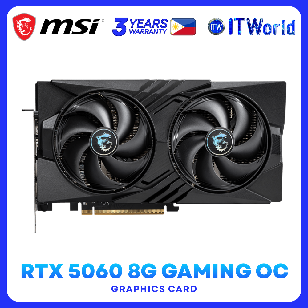 MSI GeForce RTX 5060 8G GAMING OC 8GB GDDR7 PCIe Gen 5 Desktop Graphics Card RTX 5060 8G GAMING OC