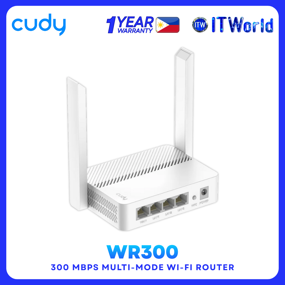Cudy WR300 – 300Mbps Wi-Fi 4 – Multi-Mode Network Router