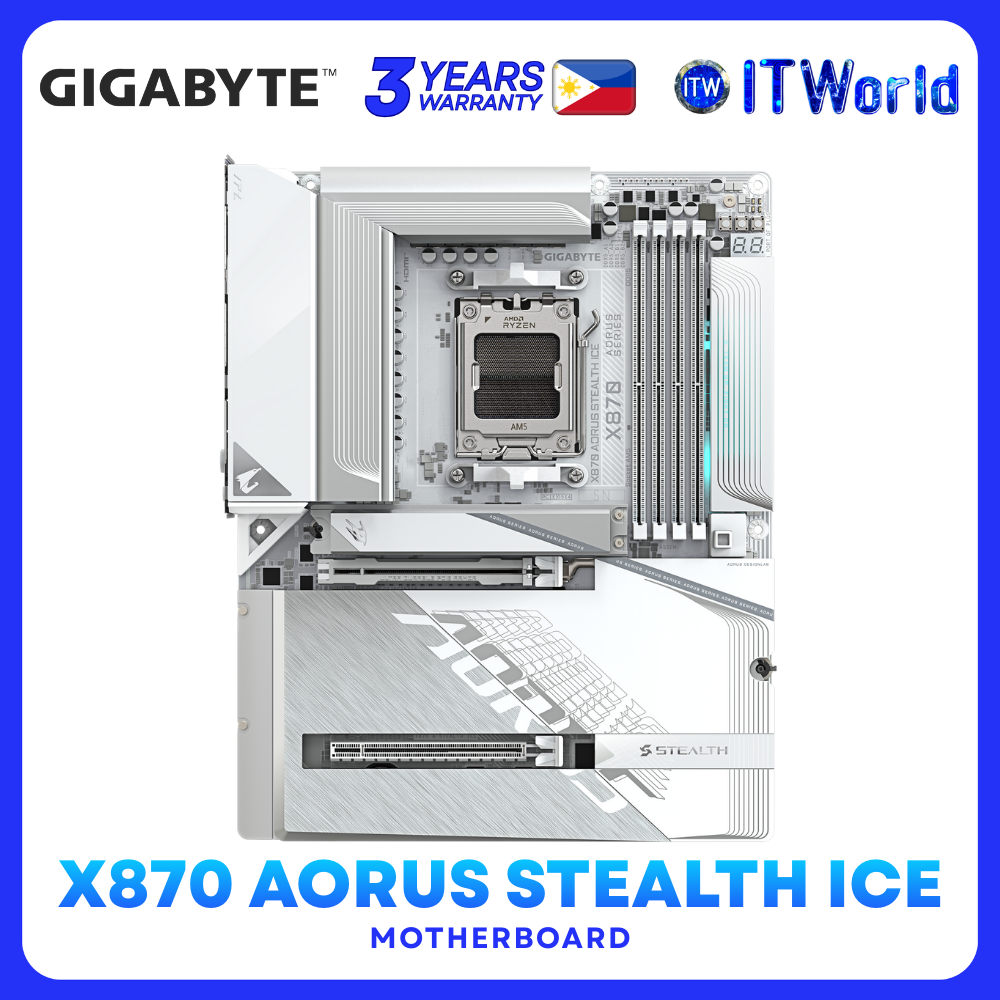 X870 AORUS STEALTH ICE AMD X870 ATX Motherboard GA-X870-A-STEALTH-ICE