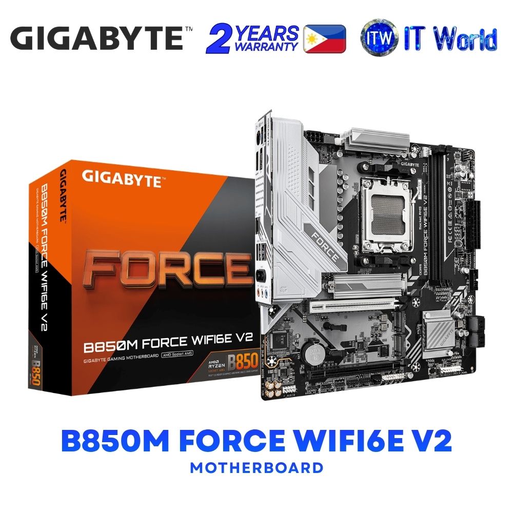 Gigabyte B850M Force Wifi6E micro-ATX AM5 DDR5 AMD B850 Chipset Motherboard GA-B850M-FORCE-WF6E-V2