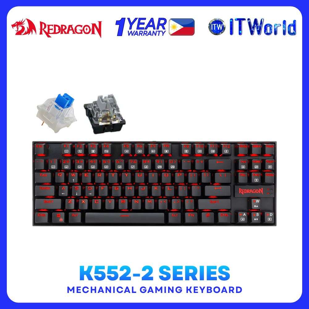 Redragon K552-2 Kumara Series Mechanical Gaming Keyboard itw