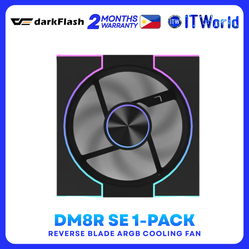 DarkFlash DM8R SE Reverse Blade 120mm ARGB Cooling Fan | 58 CFM itw