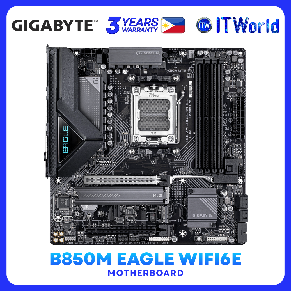 GIGABYTE B850M EAGLE WIFI6E AM5 DDR5 Micro-ATX Motherboard GA-B850M-EAGLE-WF6E