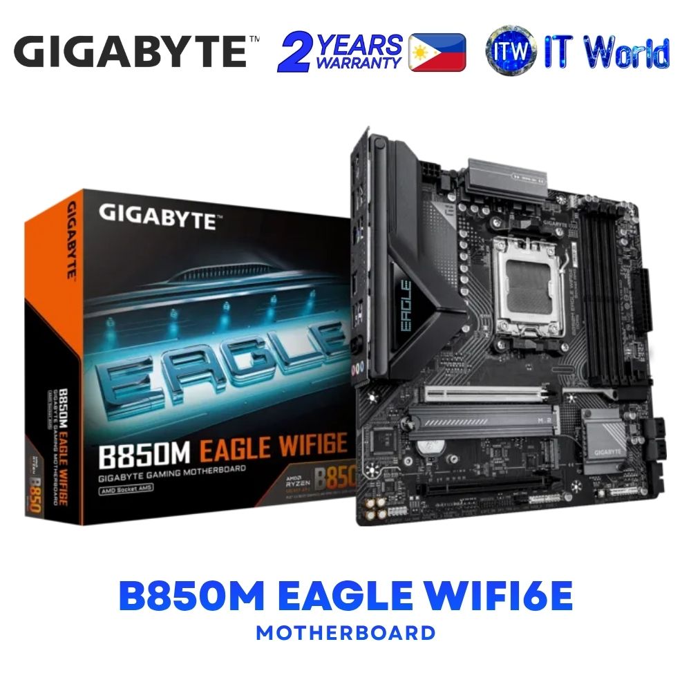 Gigabyte B850M Eagle Wifi6E micro-ATX AM5 DDR5 AMD B850 Chipset Motherboard GA-B850M-EAGLE-WF6E