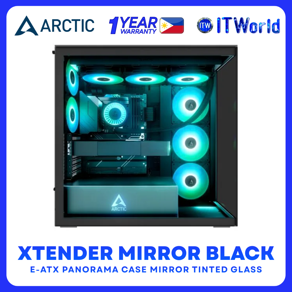 ARCTIC Xtender Mirror Black E-ATX Panorama Case Mirror Glass ACPCC00018A
