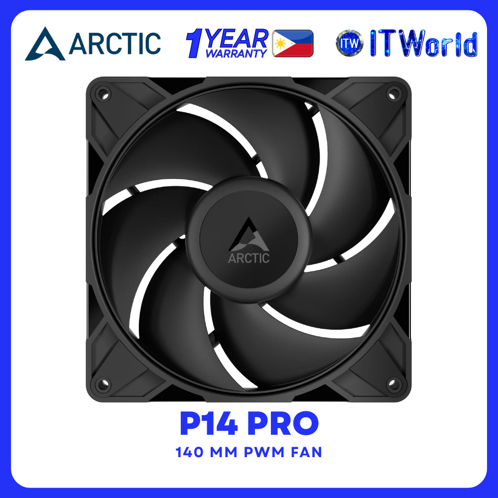 Arctic P14 Pro 140mm PWM High Performance Fluid Dynamic Bearing Fan Black ACFAN00313A