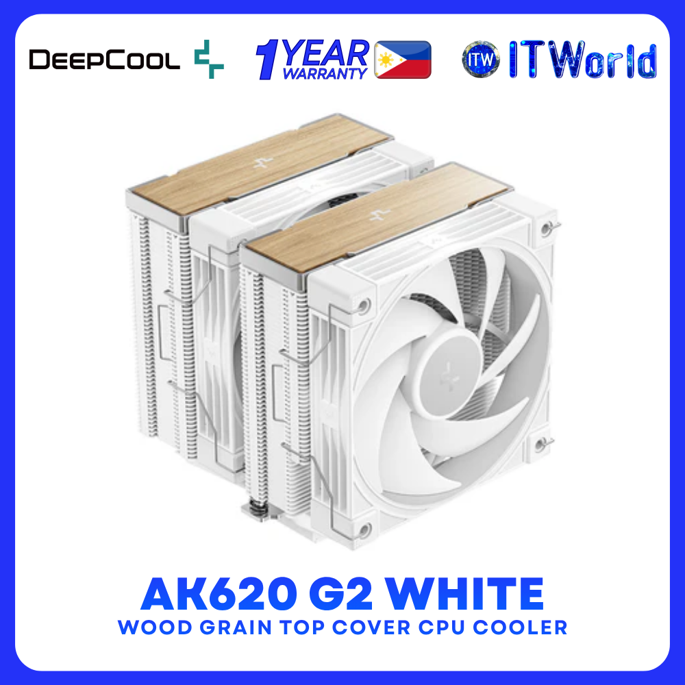 DeepCool AK620 G2 Wood Grain Dual Tower Cpu Cooler R-AK620G2-WHNNMN-GJD