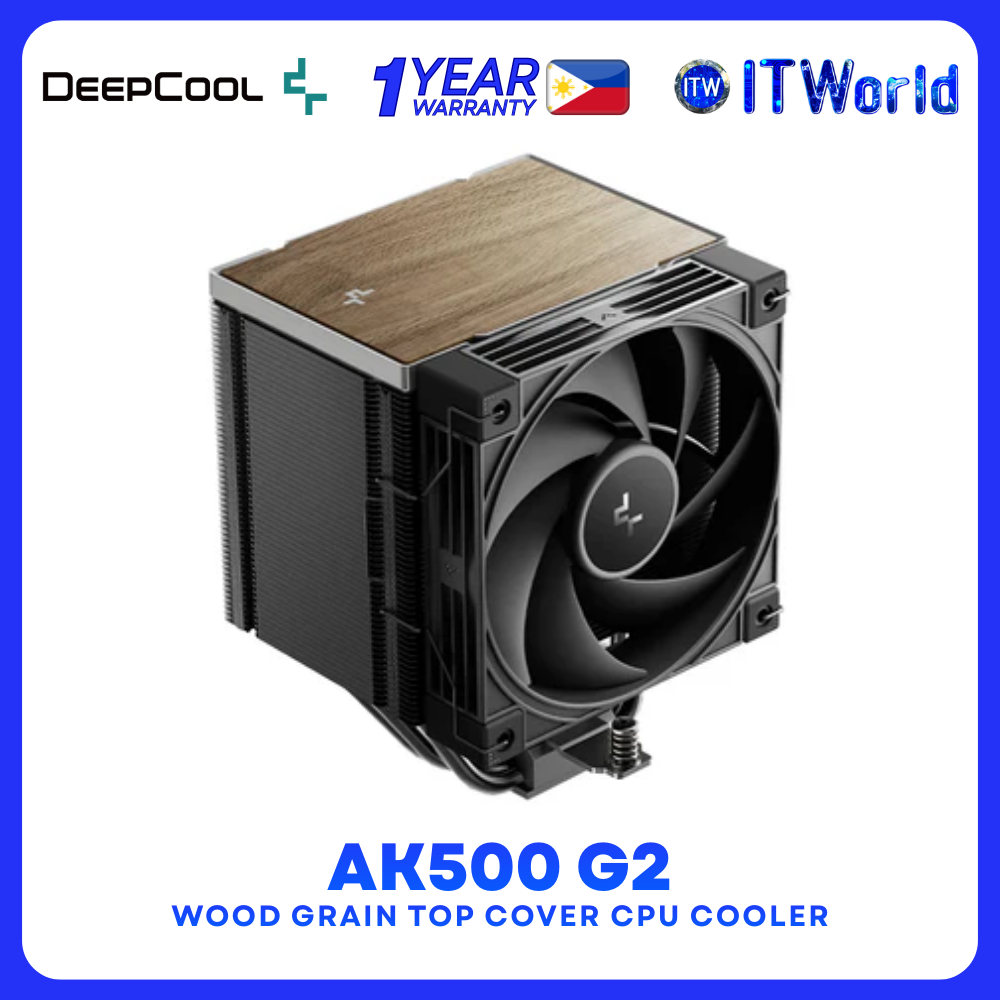 DeepCool AK500 G2 Wood Grain CPU Air Cooler R-AK500G2-BKNNMN-GJD-1