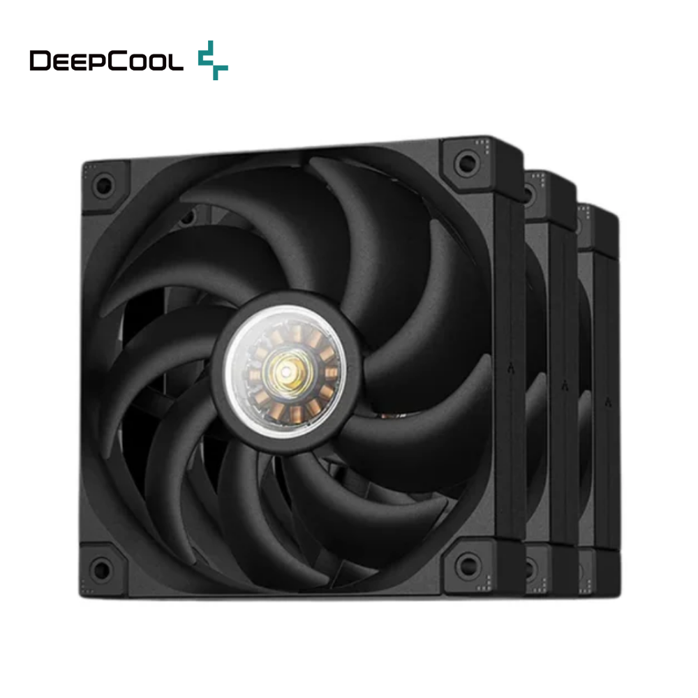 DeepCool FT12 High-Performance 120mm PWM Fan 3in1 75CFM FDB 2150RPM Black
