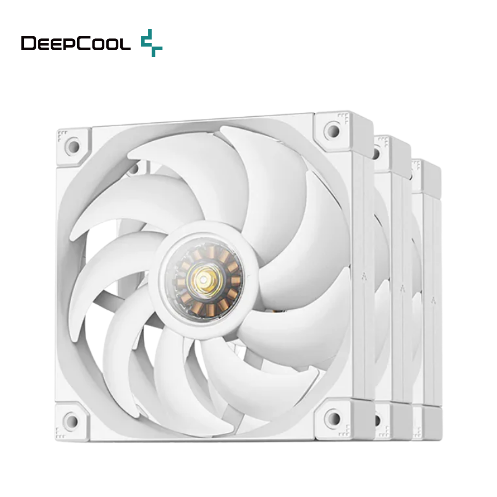 DeepCool FT12 High-Performance 120mm PWM Fan 3in1 75CFM FDB 2150RPM White