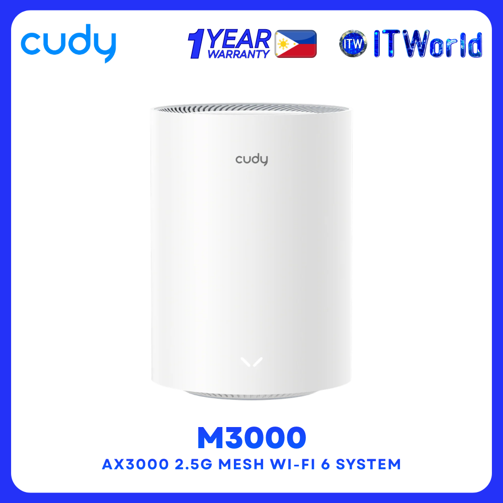 Cudy M3000 2.0 AX3000 Series 2.5G Mesh Wi-Fi 6 System Dual-Band Wi-Fi 6 itw