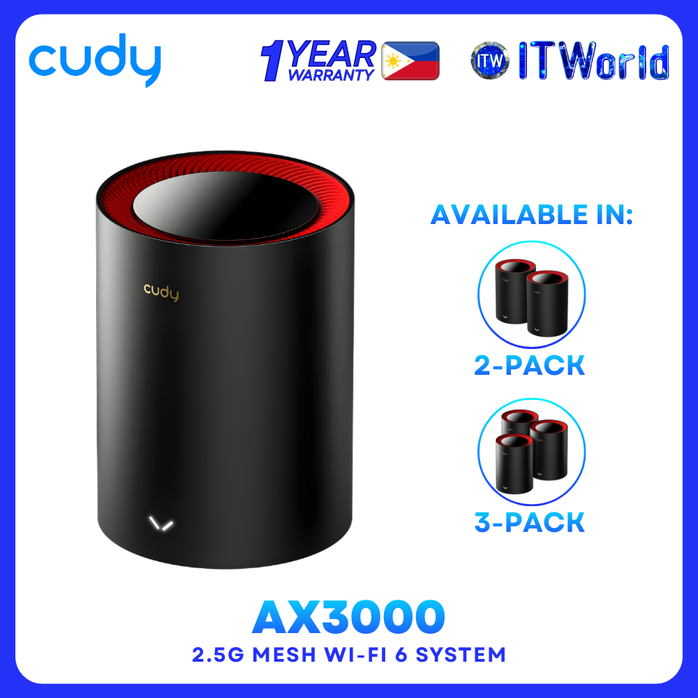 Cudy M3000 AX3000 – Wi-Fi 6 Mesh System – 2.5GbE itw