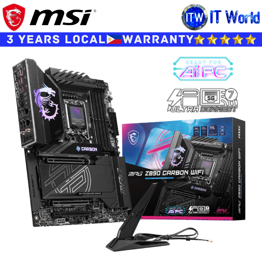 MSI Motherboard MPG Z890 Carbon Wifi ATX LGA1851 DDR5 | itw